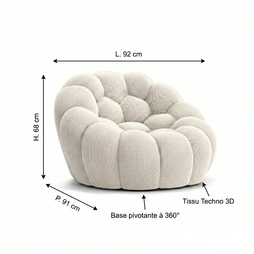 Astra 3D Bubble Sofa Mini - Image 4